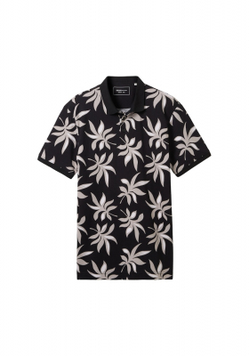 TOM TAILOR DENIM 2300, Levélmintás Ingpóló