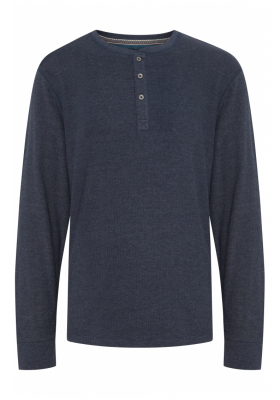 BLEND Noble Granddad 2117, Kék Hosszú Ujjú Póló