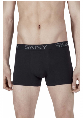 SKINY Cotton Multipack 6835, Boxernadrág, Dupla, Fekete NOS