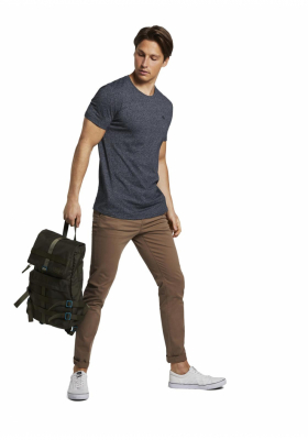 TOM TAILOR DENIM Fine 9909, Kék Rövid Ujjú Póló