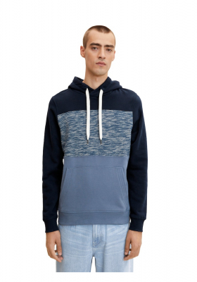 TOM TAILOR 2925 Kék Kapucnis Pulóver