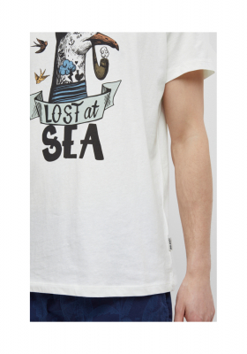 BLEND 5344, Fehér, Nyomtatott Rövid Ujjú Póló