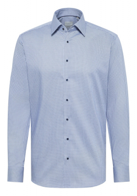 ETERNA Modern Fit 2640, Égkék Mintás Hosszú Ujjú Ing