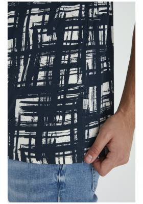 CASUAL FRIDAY Thor 3923, Kék Rövid Ujjú Póló