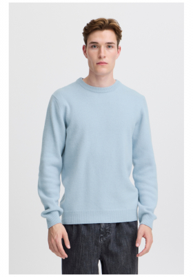 CASUAL FRIDAY Karl 3970, Világoskék Kötött Gyapjú Polóver NOOS