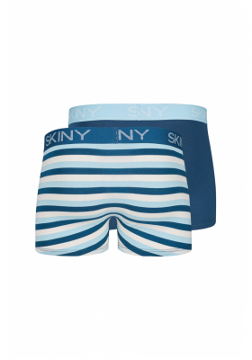 SKINY Cotton Multipack 6487, Multikolor Csíkos Boxerernadrág, Dupla Csomag