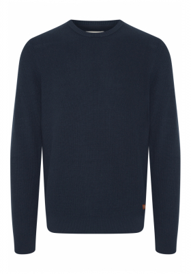 BLEND Codford 4336, Kék Kötött Pulóver