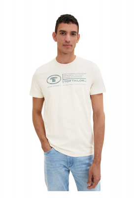 TOM TAILOR 5611, Bézs Rövid Ujjú Póló