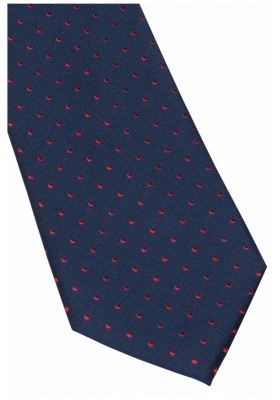 ETERNA 9026, Sötétkék Pöttyös Selyem Nyakkendő 