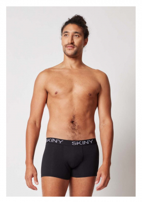 SKINY Cotton Multipack 6487, Szürke Csíkos Boxerernadrág Dupla Csomag