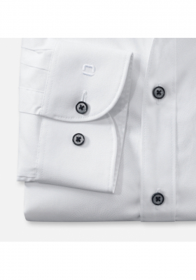 OLYMP Level Five 2084, Fehér Hosszú Ujjú Ing, Body fit, Royal Kent,