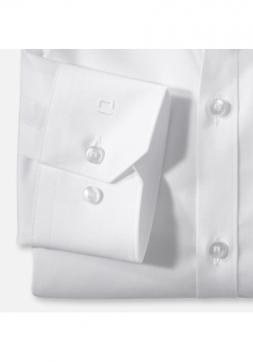 OLYMP No. Six 0467, Fehér Hosszú Ujjú Ing, Super slim, Urban Kent