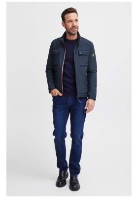 FQ1924 Jacob 0498, Sötétkék Bélelt Dzseki