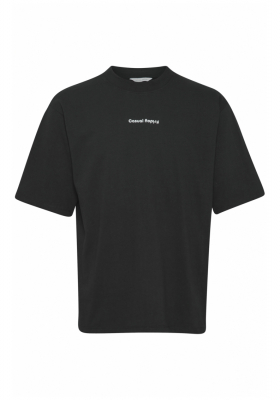 CASUAL FRIDAY Tue 4804, Fekete Rövid Ujjú Póló