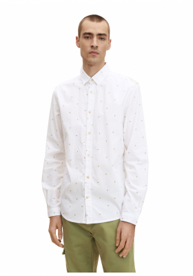 TOM TAILOR Birdy 9810, Fehér  Hosszú Ujjú Ing