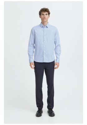 CASUAL FRIDAY Fridi 5588, Világoskék Hosszú Ujjú Ing 