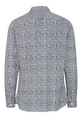 FQ1924 Steven 0610, Sötétékék Virágos Hosszú Ujjú Ing