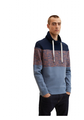 TOM TAILOR 2924 Sálnyakú Pulóver Kék