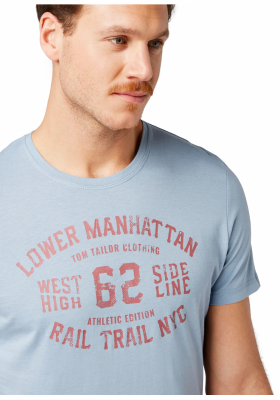 TOM TAILOR Manhattan 9891, Kék Rövid Ujjú Póló