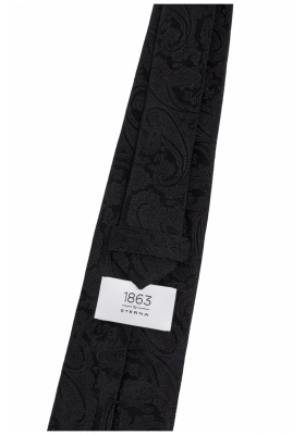 ETERNA 9448, Fekete Jacquard Mintás Selyem Nyakkendő