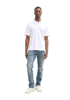 TOM TAILOR DENIM 5600, Fehér Rövid Ujjú Ingpóló