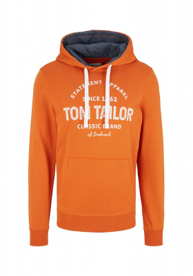 TOM TAILOR 2914 Narancssárga Kapucnis Pulóver