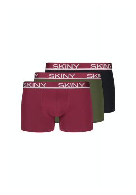 SKINY Cotton Multipack 6840, Őszi Szinek Boxeralsó Tripla Csomag