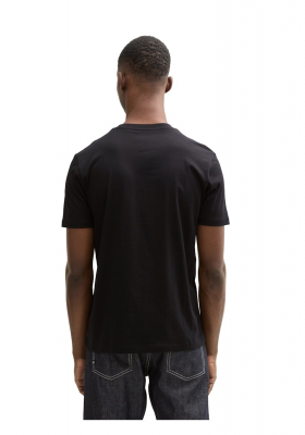 TOM TAILOR DENIM 3491, Fekete Rövid Ujjú Póló