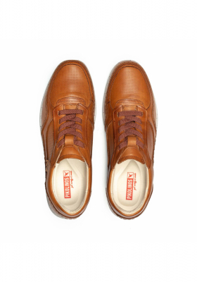 PIKOLINOS Fuencarral M4U-6312, Barna Borjúbőr Sneaker Félcipő