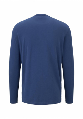 TOM TAILOR Basic 5554, Kék Hosszú Ujjú Póló
