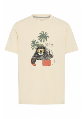 BLEND Jerron 8280, Bézs Lazy Days Rövid Ujjú Póló