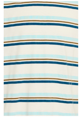 BLEND Jamas 8295, Csíkos Rövid Ujjú Póló Iced Blue