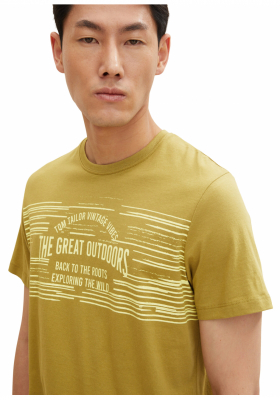 TOM TAILOR Outdoors 54, Zöld Rövid Ujjú Póló