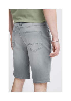 BLEND Twister Fit 3326, Világosszürke Farmer Rövidnadrág