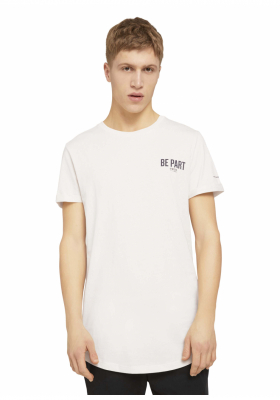 TOM TAILOR DENIM Be Part 1893, Bézs Rövid Ujjú Póló