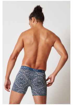 SKINY Cotton Multipack 0222, Multikolor Mozaik Boxernadrág Dupla Csomag