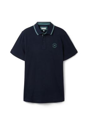 TOM TAILOR 5620, Sötétkék Rövid Ujjú Ingpóló