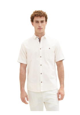 TOM TAILOR 6213, Bézs Rövid Ujjú Ing