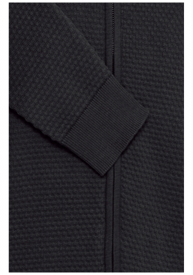  BLEND Redhill 8771, Fekete Kötött Cipzáros Pulóver