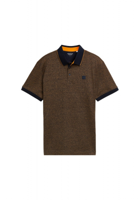 TOM TAILOR 3379, Barna Rövid Ujjú Ingpóló