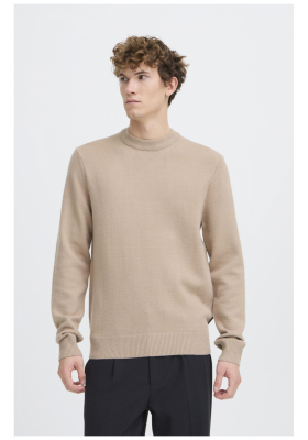 CASUAL FRIDAY Andro 6118, Bézs Kötött Pulóver