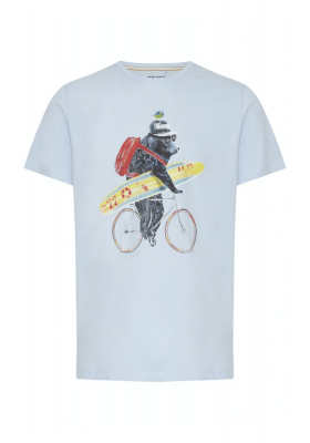 BLEND 6514, Világoskék Rövid Ujjú Póló 