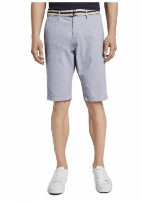 TOM TAILOR Printed Minimal Design 6323, Szürke Chino Rövidnadrág