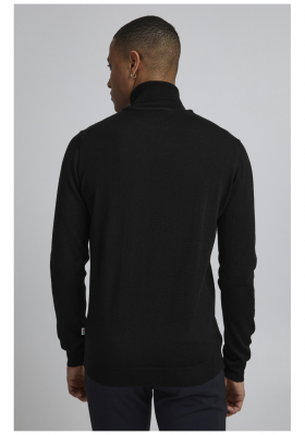 CASUAL FRIDAY Konrad Merino 1483, Fekete Kötött Garbo Pulóver, NOOS