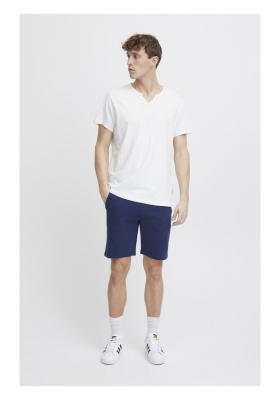 BLEND 7013, Fehér Rövid Ujjú Póló Gombos NOOS