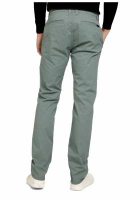 TOM TAILOR Washed 0009, Zöld Chinonadrág