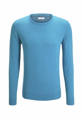 TOM TAILOR Basic O-Neck 2819, Kék Kötött Pulóver