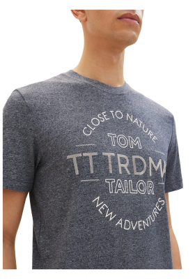 TOM TAILOR 5635, Tengerkék Rövid Ujjú Póló