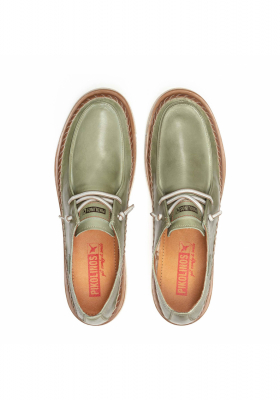 PIKOLINOS San Juan 4274C1, Borjúbőr Félcipő Mint Green