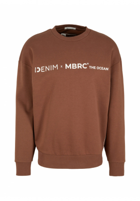 TOM TAILOR DENIM 3140, Barna Környakú Pulóver